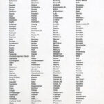 017 – Künstlerliste