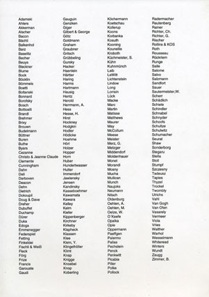 017 – Künstlerliste