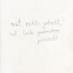 085 – mit rechts gedacht, …